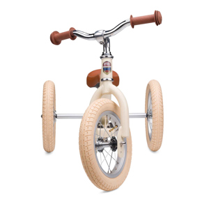 Hippychick Trybike Steel Balance Trike Matte – Vintage Cream